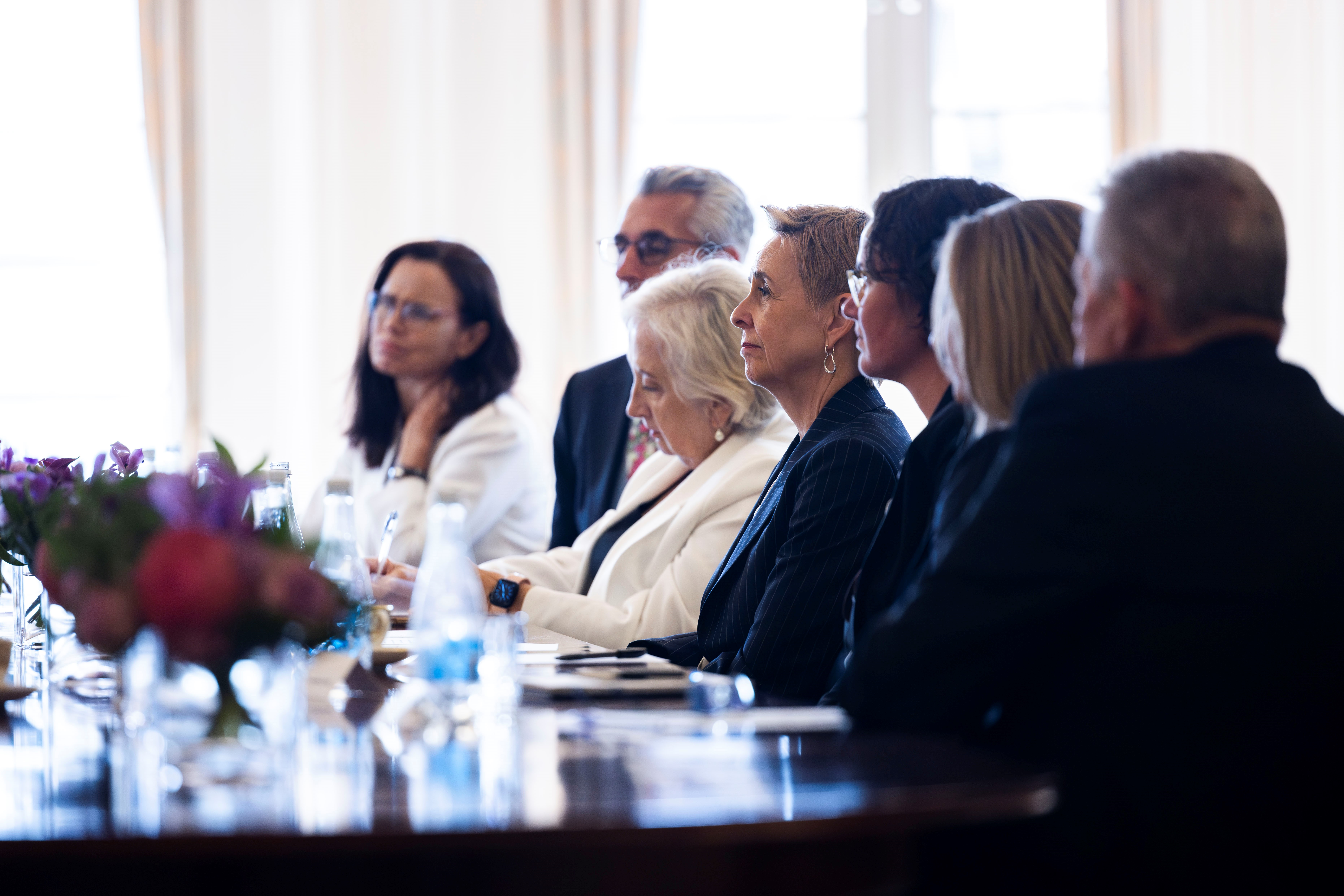 Commissioners and Ambassadors at meeting